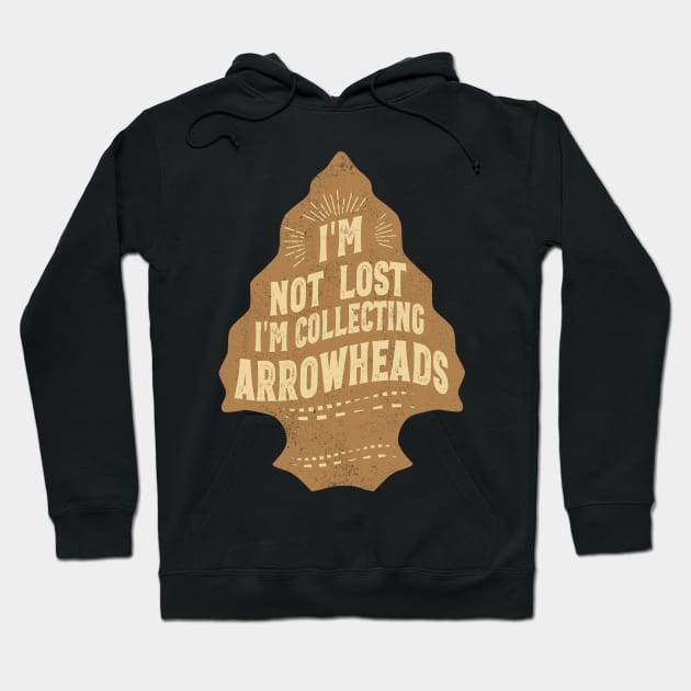 Funny Arrowhead Collecting Vintage Look Gifts Hoodie by MarkusShirts